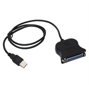 1pc 120cm USB 2.0 25 Pin Lygiagrečiai Uosto Spausdintuvo Kabelis IEEE 1284 USB Lygiagrečiai Adapterio Kabelis