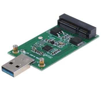 1Pc Mini USB 3.0 PCIE mSATA Išorės SSD PCBA Conveter Adapterio plokštę