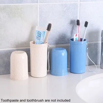 1pc nešiojami dantų šepetėlį turėtojas, dantų puodelis dantų pasta taurės vonia kelionės langelį 4 spalvos