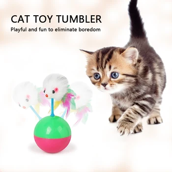 1Pc Patvarus Mimi Mėgstamą kailio Pelės Žaislai Masažuoklis Kačiukas Katė Plastiko Play Kamuoliukus skirtus Gaudyti Kačių Reikmenys Naują Atvykimo Naminių Kačių Žaislai