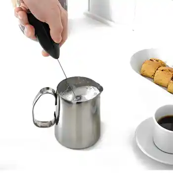 1pc Pieno Gerti Kavos Suplakite Maišytuvu Elektros Kiaušinių Spragilas Putų Foamer Mini Rankena Maišyklės Praktinė Virtuvės Valgių Įrankis