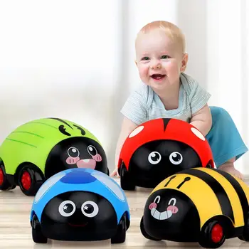 1pcs Mielas Vaikai Vabzdžių Traukti Atgal Inercijos Automobilių Žaislas, Dovana Vabzdžių Dėlionės, Žaislų, Automobilio Grąžinimo Vaikams Vabzdžių Švietimo Kūdikių S1L3