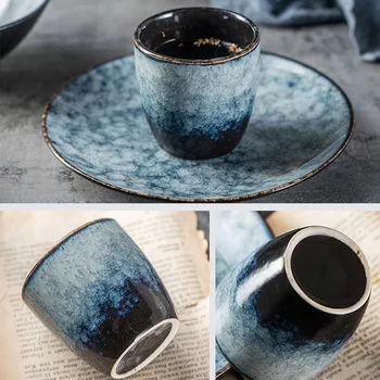 200ml Naujas Kavos puodeliai, Keramikos bokalų Alaus, Arbatos Puodelis Viskio Stiklo Drinkware taurės Keramikos Latte kavos