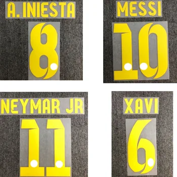 2012-2013 Nameset Messi Neymar JR Xavi Kamenis David Villa Nameset Spausdinimo Futbolo Pleistras Ženklelis