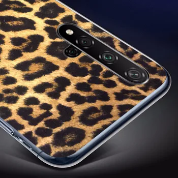 2018 Leopardas spausdinti Silikono Padengti Už Garbę 20 30 20S 20E 30i 30S V20 V30 Lite Pro Plus 5G Skaidrus Telefono dėklas