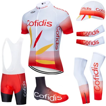 2020 KOMANDA COFIDIS dviračių drabužių 20D dviračių šortai VISAS Kostiumas Ropa Ciclismo quick dry dviračių džersis Maillot rankovėmis šildytuvus