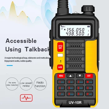 2021 Baofeng UV 10R Profesinės Walkie Talkie High Power 10W Dual Band 2 būdas CB Kumpis Radijo hf Transiveris VHF UHF BF UV-10R Naujas