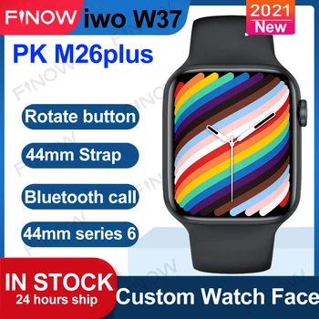 2021 Finow iwo W37 Smartwatch Vyrų Serija 7 Užsakymą Dial-44mm 