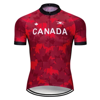 2021 Komanda Kanada Dviračių Džersis Nustatyti MTB Marškinėliai Dviračių Drabužių Ropa Ciclismo Quick Dry Dviratį Drabužiai, vyriški Trumpas Maillot Culotte