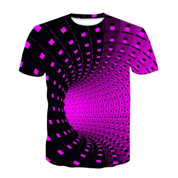 2021 m. Vasarą Naujų Sukama trumpomis Rankovėmis T-shirt Vasaros vyriški marškinėliai vyriški Laisvalaikio Viršų 3D Spausdinimo Trumpas Rankovės Mados Apvalios Kaklo Lar