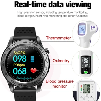 2021 Naujas GPS Dainos Smart Žiūrėti Kūno Temperatūros Nustatymo Vyrų Fitneso Sporto Vandeniui Smartwatch 