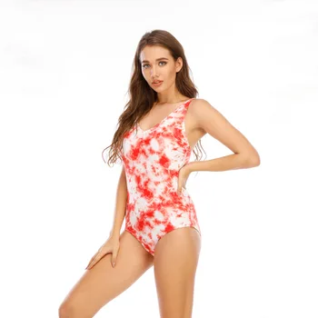 2021 Naujas vientisas maudymosi kostiumėlį, Euro - Amerikos Seksualus Gilus V Paplūdimio Bikini Asmenybės Moterų maudymosi kostiumėlis Beach Moterų Plaukimo Kostiumas