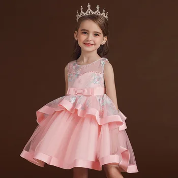 2021 Vasaros Elegantiškas Vakarinę Suknelę, Vaikams, Suknelės Mergaitėms, Vaikams, Kostiumų Siuvinėjimo Princesė Dress Mergina Grupė Ir Vestuvių Suknelė