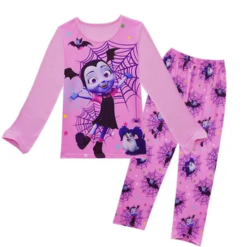 2021Girls pižama rinkiniai vampirina pižamos vaikams pijama vampirin sleepwear namų drabužių animacinių filmų Kūdikio pijama nustatyti Helovinas drabužiai