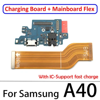 20Pcs Pagrindinės plokštės Plokštė + USB Įkroviklis Uosto Krovimo Valdybos Flex Kabelis Samsung Galaxy A10 A20 A30 A40 A50 A60 A70 A80