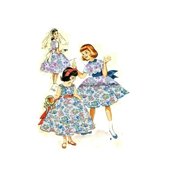 2Color 80S Kaip Laisvės Medvilnės Audinio Vaikams Kūdikių Siuvimo Audinio Suknelės Sijonas 