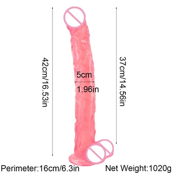 37CM PVC Minkšta Medžiaga, didelis Didelis Penis su Gyvis Sekso Žaislas, skirtas Moteriai, Strapon Makšties Super Ilgos Stimuliacijos Sekso Produktai