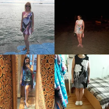 3D Drugelis Spausdinti Namo Vasaros Šifono Suknelė Sundress Moterų Bohemijos Derliaus Boho Beach Party Dress Sexy Tunika Bakas Mini Suknelė