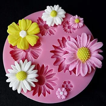 3D Gėlių Silikono Formos Minkštas Tortas Dekoravimo Šokolado Sugarcraft Pelėsių 