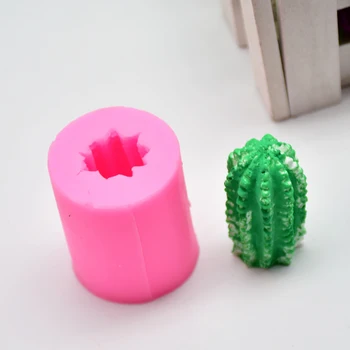 3D Kaktusas Žvakė Silikono Formos 