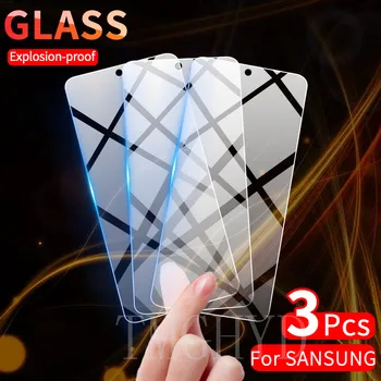3Pcs Screen Protector, Grūdintas Stiklas Samsung Galaxy A51 20 Pastaba 10 S10 Lite S20 FE A32 A72 A52 A71 S21 Plius Apsauginis Stiklas