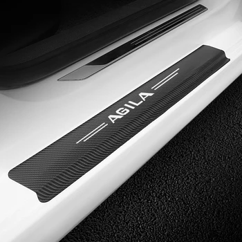 4PCS Automobilių Ribą Anglies apsaugos Vauxhall Agila Antara Movano Vivaro VXR8 Durų Slenksčio Lipdukai Automobilio LOGOTIPAS Paieška Priedai