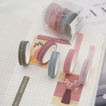 5 ritiniai/dėžė vientisa spalva popieriaus juosta nustatyti iškarpos medžiagos, apdailos nešiojamojo kompiuterio priedai mokyklos raštinės reikmenys