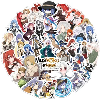 50Pcs Anime Mushoku Tensei: Bedarbių Reinkarnacija Etiketes, PVC Lipdukus, Grafiti, Riedlentė Lipdukas Nešiojamas Motociklo Bagažo