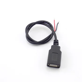 5V USB Maitinimo Kabelis USB 2.0 A Moteris Vyras 2 Pin/4 pin Laidus Lizdo Įkroviklis Įkrovimo Laidas Pratęsimo 