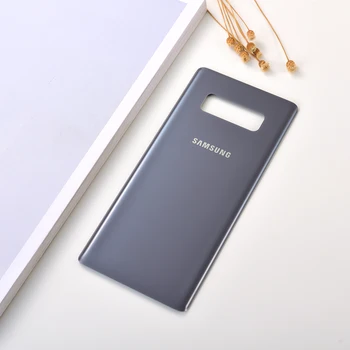 8 pastaba Stiklo Atgal Baterijos Dangtelis Skirtas SAMSUNG Galaxy Note 8 note8 N9500 N950F Durų Galiniai Būsto Atveju Pakeitimas klijuojamas Lipdukas