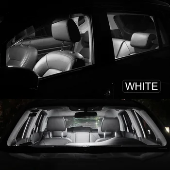 8pcs Balta Canbus LED Interjero Žemėlapis Dome elektros Lempučių Rinkinys, Skirtas 2016-2019 Nissan Prasideda Krovinių Licencijos numerio ženklo Žibintas Automobilių Reikmenys