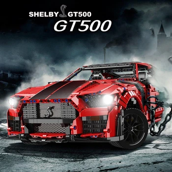 AKCIJŲ IDĖJOS Shelby GT500 Modelio Technines Kūrybos Technologija Suderinama SS 50047 50414 Statybiniai Blokai, Plytos, Aksesuarai, Žaislai