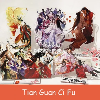 Anime Tian Guan Ci Fu Hua Cheng Xie Lian Stovi Paveikslas Modelis Plokštė, Akrilas Rodyti Darbalaukio Žaislų Kolekcija Cosplay Apdaila
