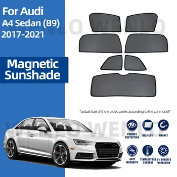 Audi A4 Sedanas (B9) 2017-2021 Automobilių Šoninio Lango Skėtį Nuo Saulės Lengva Montuoti Magnetinio Net Sulankstomas Priekinio, Galinio Stiklo Užuolaidėlės