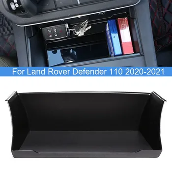 Automobilių Porankiu Laikymo Dėžutė Land Rover Defender 110 2020-2021 ABS Juoda Automobilių Saugojimo Dėklas Telefono Vandens Puodelio Laikiklis Tvirtinimas Valymas