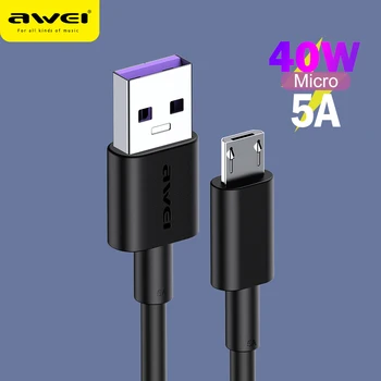 Awei Micro USB Laidas, Greito Įkrovimo 5A 