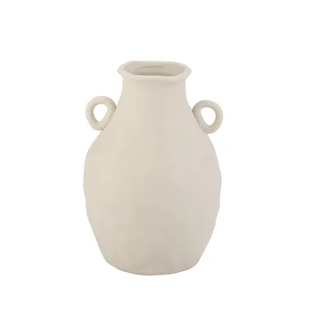 Baltos Keramikos Vaza, Džiovintos Gėlės Mažų Šviežių Kambarį Gėlių Kompozicijų Žvaigždėtą Valgomojo Stalas, Namų Dekoravimo, Ornamentų