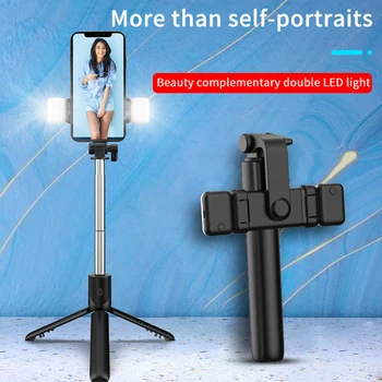 Belaidžio Selfie Stick Trikojo su Užpildykite Šviesa Ištraukiamas Selfie Stick, skirtą 