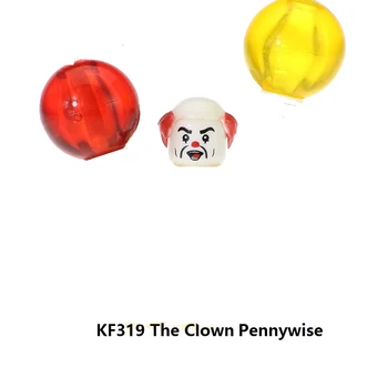 Blokai Klounas Pennywise Redux Joker Su Raudona Balionas Freakazoid Duomenys Žaislai Vaikams KF8035