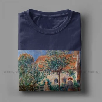 Bretanėje Pierre Auguste Renoir T Marškinėliai Vyrams Grynos Medvilnės Mados Vyrų Marškinėliai Meno Menininko Paveikslų Tees Trumpas Rankovės