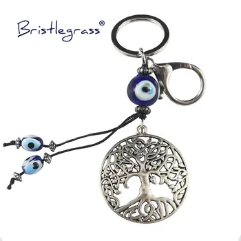 BRISTLEGRASS turkijos Mėlyna Pikta Akimi, Norinčių Medžio Klavišą Grandinės Žiedas Turėtojas Meilužis 