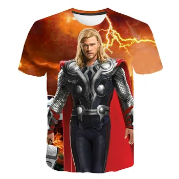 Camiseta de esmoquin para niños y niñas, camiseta de Los Vengadores, camiseta de dibujos animados de ciencia ficción, ropa de ve