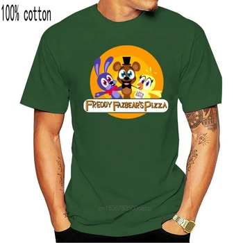 Custom Fnaf Fazbear Pica Vyrų Marškinėliai Apvalios Apykaklės, Rūbų, Grafinis Moterų Tshirts Pop Top Tee