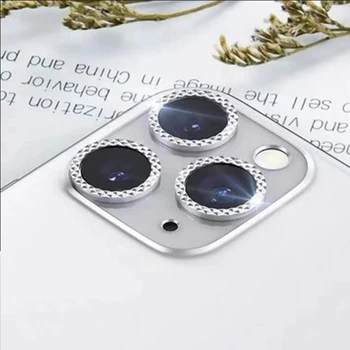 Diamond Fotoaparato Objektyvą Protector, iPhone 12 Pro Max 12 Mini Kamera Metalo Žiedas Stiklo 