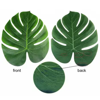 Dirbtiniai Augalai Green Turtle Lapų Medžių Lapai Stalo Valdybos Kilimėlis Atogrąžų Havajų Šalies Vėžlys lapai Padirbtų Augalų