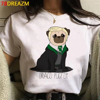 Draco Malfoy vasaros top moterų harajuku kawaii ulzzang pora spausdinti derliaus marškinėlius (t-shirt estetines