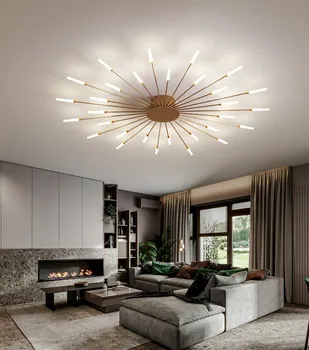 Europos stiliaus modernus paprasta kūrybos fejerverkai LED lubų šviestuvas kambarį miegamųjų namo apšvietimas