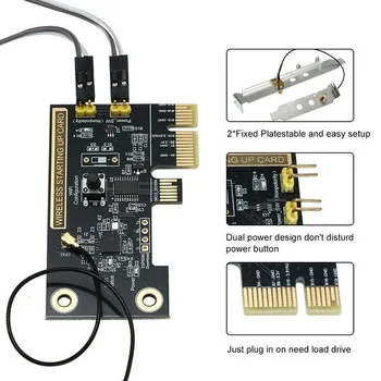 EWeLink WiFi Bevielio ryšio Smart Switch Relės Modulis Mini PCI-e Desktop Switch Kortelė iš Naujo Jungiklis Įjungti/IŠJUNGTI PC Nuotolinis Valdymas