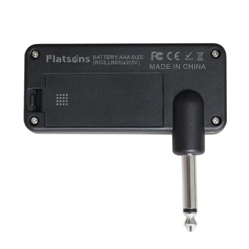 Flatsons F1R Mini Modeliavimo Amp Ausinių Gitaros Stiprintuvas su 3,5 mm Ausinių Lizdas AUX Input Plug-and-Play Guitar Priedai