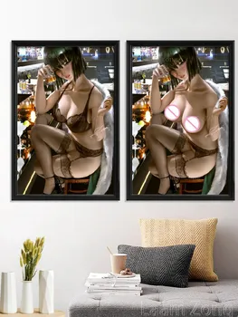 Fubuki Vienas Smūgis Sexy Nude Kawaii Japonų Anime Ir Animacinių Filmų Meno Plakatas Sienos Šilko Nuotrauką Užsakymą Dekoro Gyvenimo-Miegamojo Puošmena